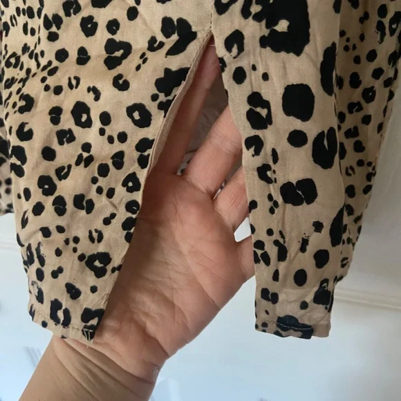 Bailey Rose Cheetah Print Mini Dress dolls kill size M Small mob wife sexy 🐆 - Picture 5 of 7